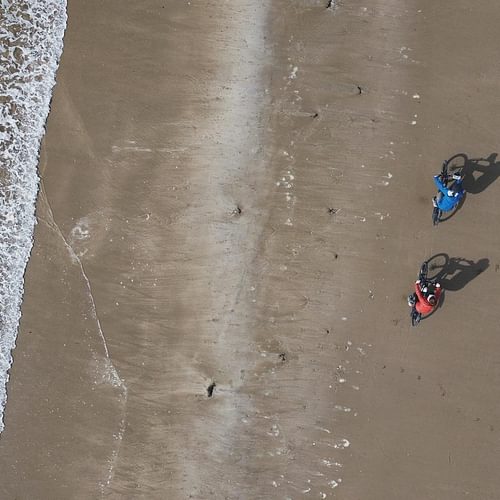 Bikes On Beach