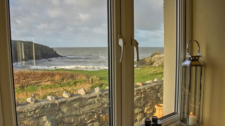 Cable Cottage Church Bay Anglesey Coastal view from living room 1920x1080