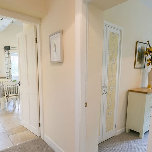 Cae Mab Dafydd Llanfairfechan Conwy View hallway to kitchen bedroom 1920x1080