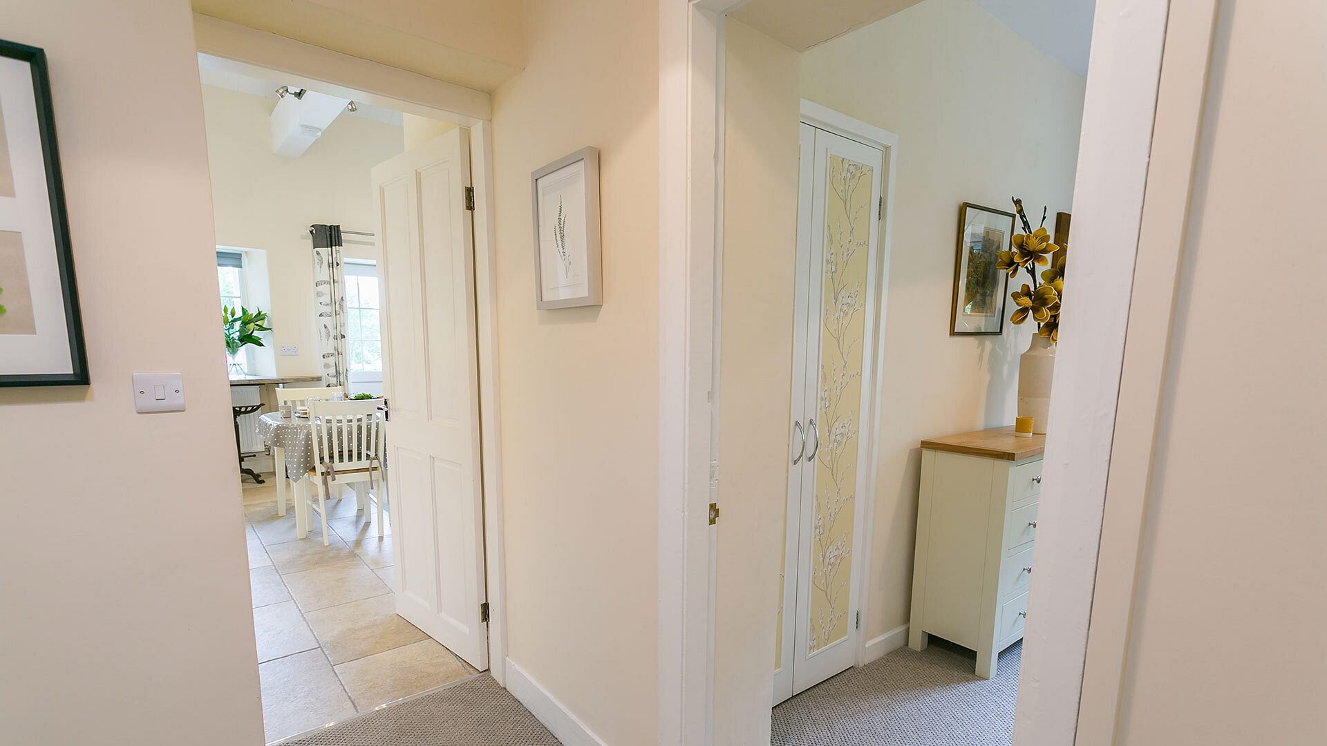 Cae Mab Dafydd Llanfairfechan Conwy View hallway to kitchen bedroom 1920x1080