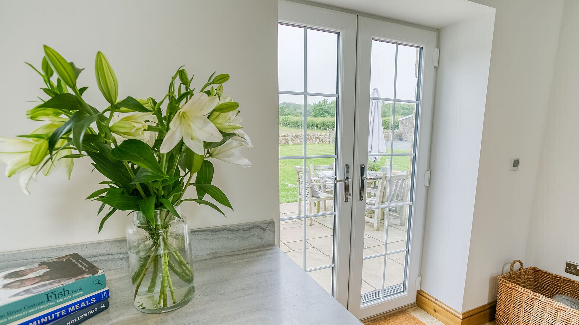 Carrog Barn Bodorgan Anglesey french doors 1920x1080