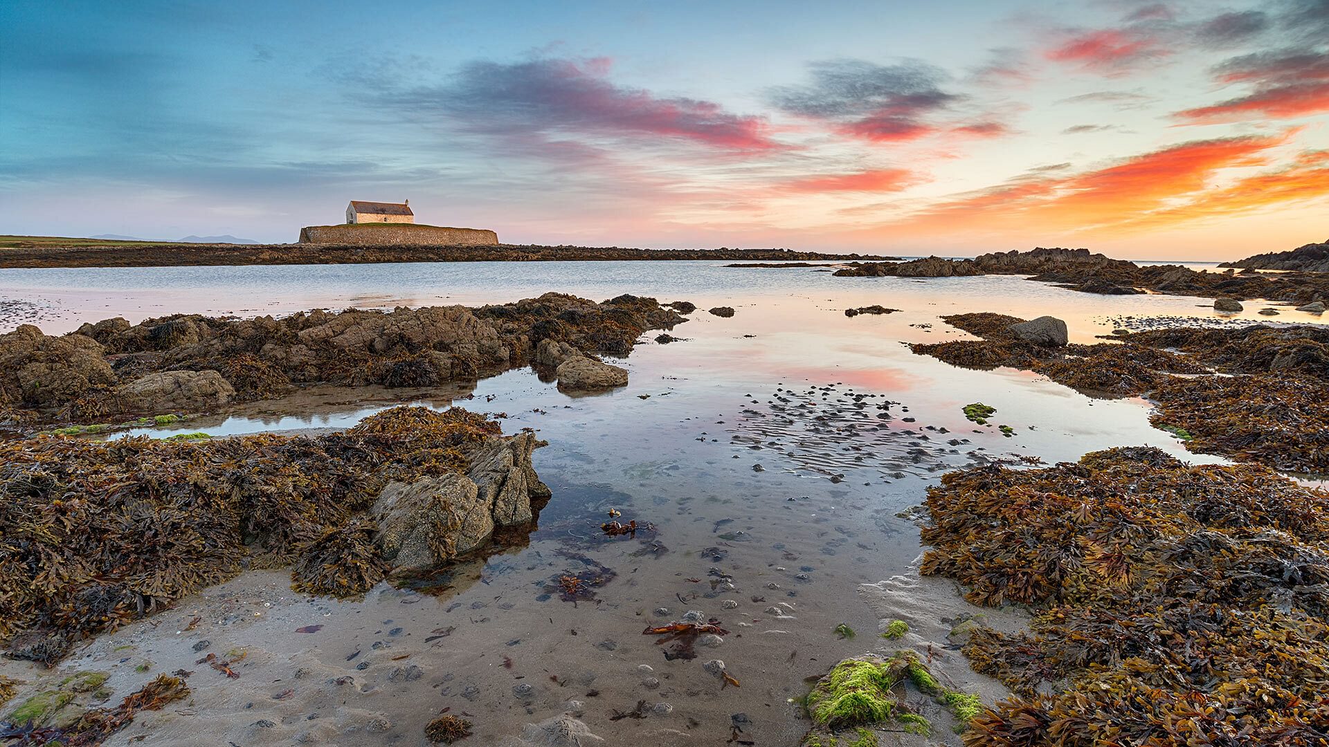 Church In The Sea Aberffraw Anglesey 1920x1080