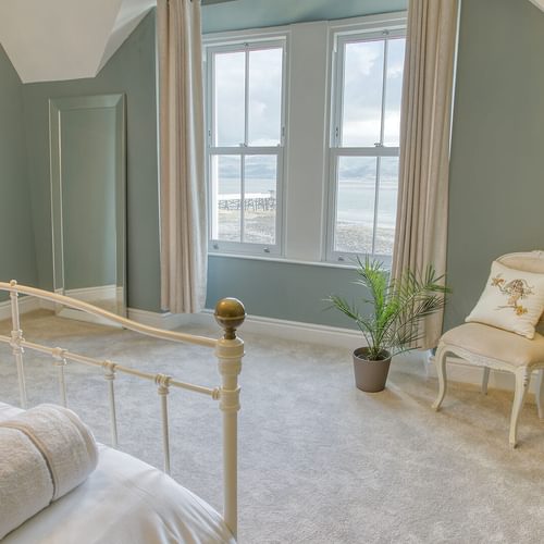 Craig Hyfryd Beaumaris Anglesey green bedroom 1920x1080