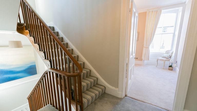 Craig Hyfryd Beaumaris Anglesey stairs to bedroom 1920x1080