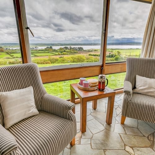 Ael Y Bryn Malltraeth Anglesey sitting room viewing area