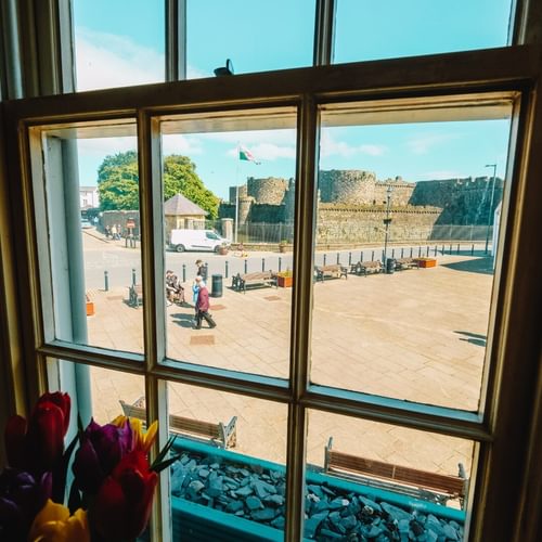 Boltholes and Hideaways Castle View Beaumaris view from sitting room 1620