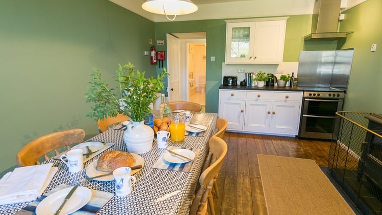 Boltholes and Hideaways Anglesey Plas Lligwy kitchen table
