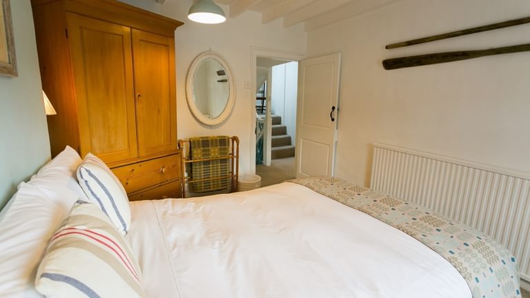 Boltholes and Hideaways Apple Tree Cottage Beaumaris dog friendly sleeps 6 double bedroom to landing 1666
