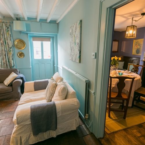 Boltholes and Hideaways Apple Tree Cottage Beaumaris dog friendly sleeps 6 sitting room and dining room 1620