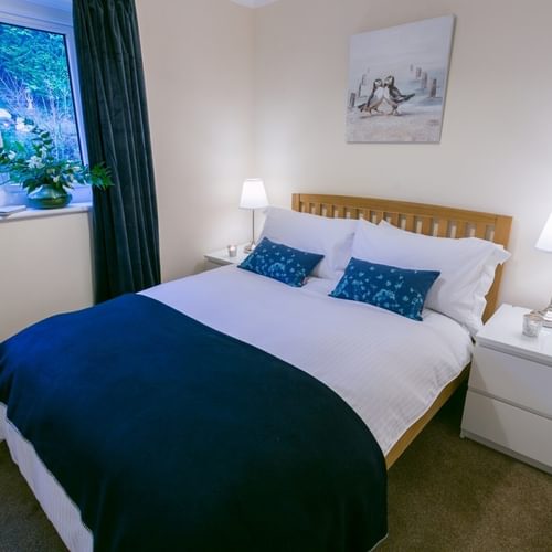 Boltholes and Hideaways Bryn Rhosyn Red Wharf Bay Anglesey Double Bedroom Three to bed