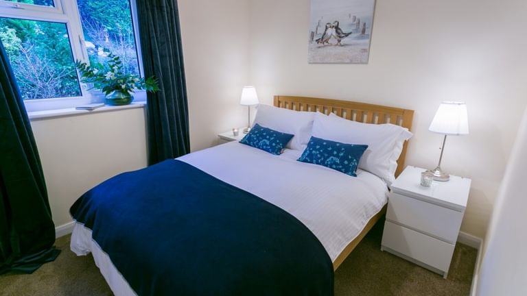 Boltholes and Hideaways Bryn Rhosyn Red Wharf Bay Anglesey Double Bedroom Three to bed