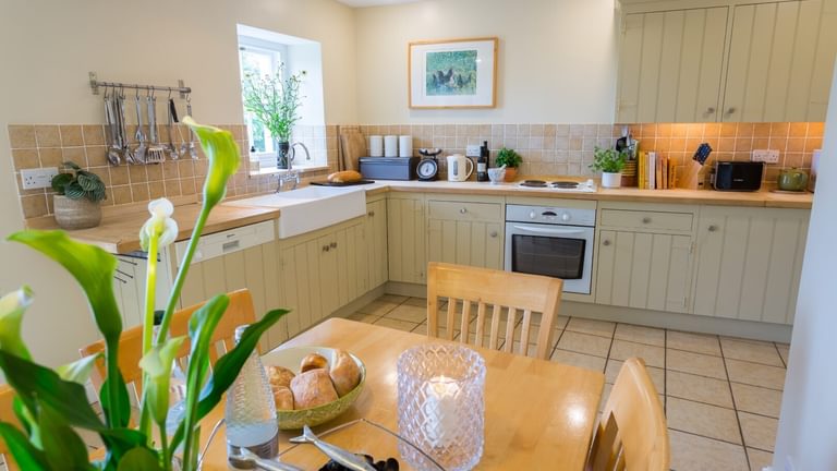 Boltholes and Hideaways Fancy House Lligwy Anglesey kitchen table
