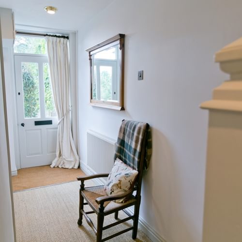Boltholes and Hideaways Honey Hill Cottage Llangoed downstairs hall