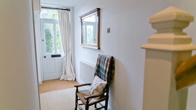 Boltholes and Hideaways Honey Hill Cottage Llangoed downstairs hall