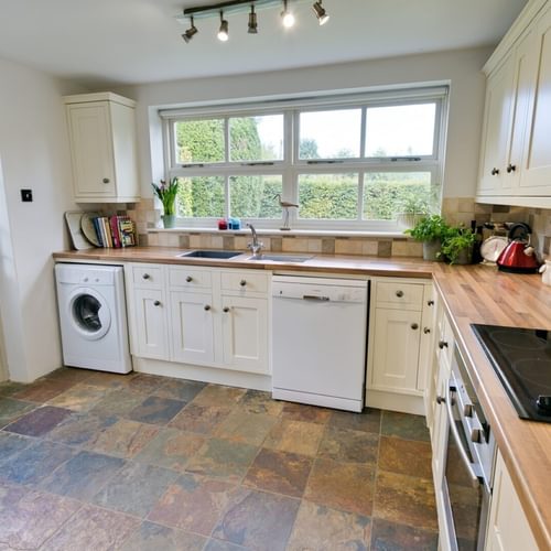 Boltholes and Hideaways Honey Hill Cottage Llangoed kitchen from table