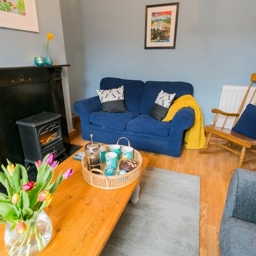 Boltholes and Hideaways Heulfre Beaumaris sleeps 4 across sitting room 1620