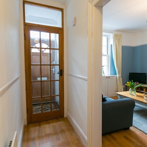 Boltholes and Hideaways Heulfre Beaumaris sleeps 4 front door 1620