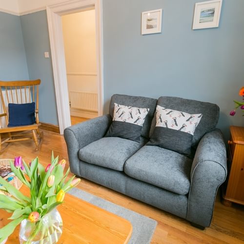 Boltholes and Hideaways Heulfre Beaumaris sleeps 4 sitting room to hall 1620