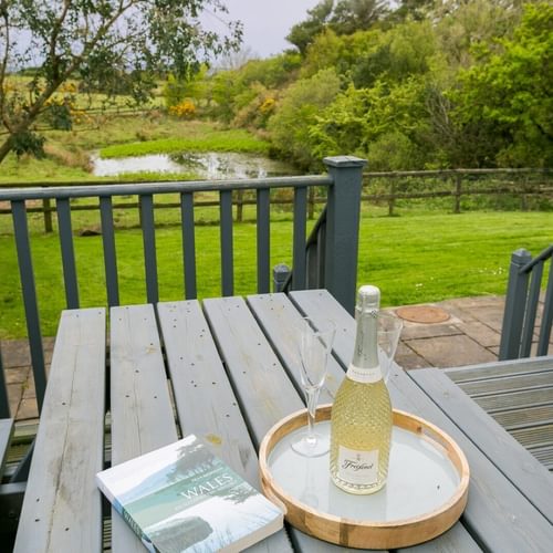 Boltholes and Hideaways Hen Tyn Y Mynydd outside seating from sitting room