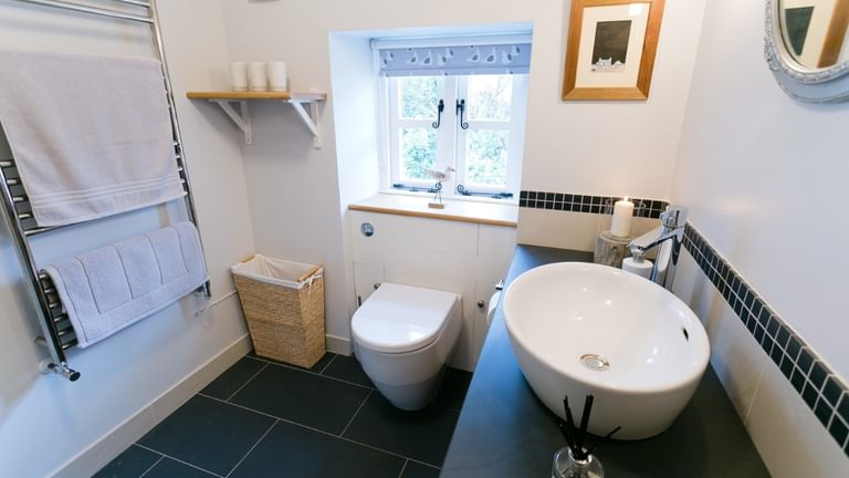 Boltholes and Hideaways Melvin Cottage Beaumaris shower room to window 1620