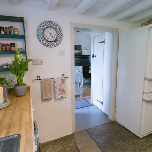 Boltholes and Hideaways Pentir Penmon kitchen to sitting room