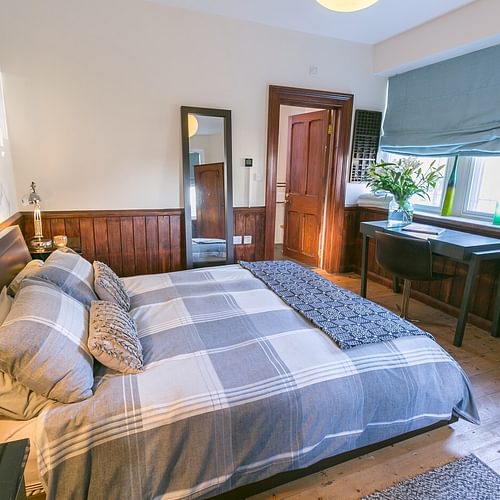 Boltholes and hideaways Capel Seion Coron master bedroom with ensuite