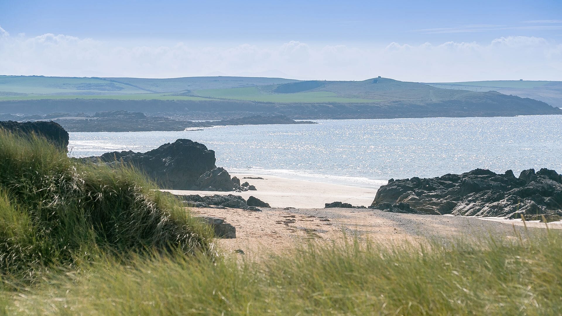 Borth Bach Rhosneigr Anglesey coastal view 1920x1080