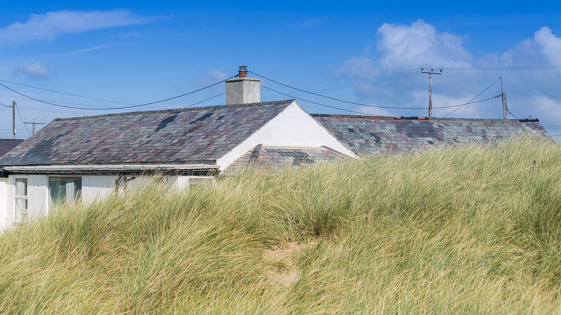 Borth Bach Rhosneigr Anglesey view from dunes 1920x1080