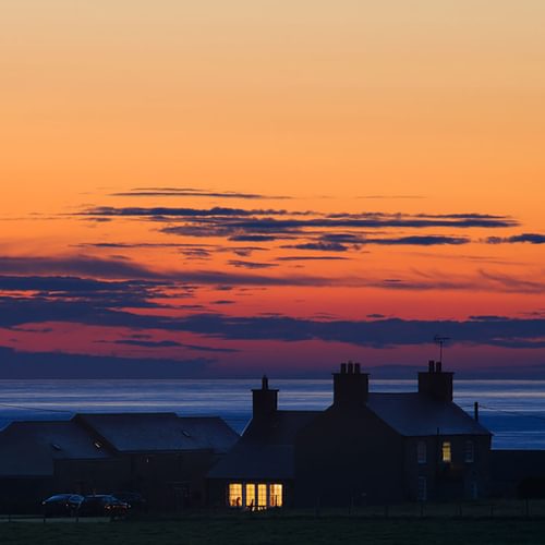 Borthwen Farmhouse Llanfaethlu Anglesey sunset 1920x1080
