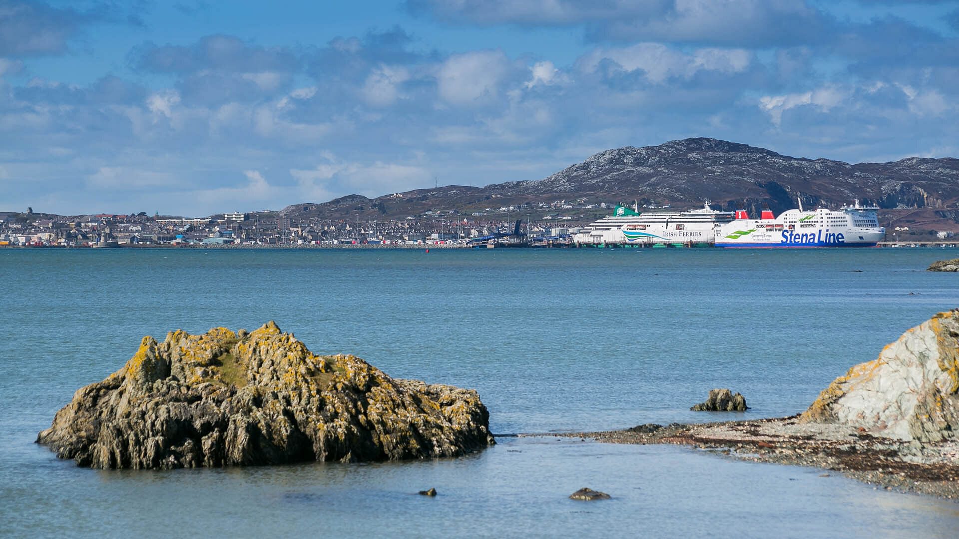 Beudy Penrhyn Church Bay Anglesey view towards Holyhead harbour 2 1920x1080