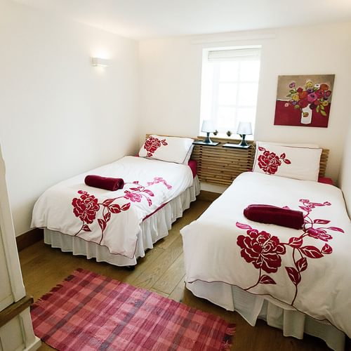 Big Moo Church Bay Anglesey twin bedroom 3