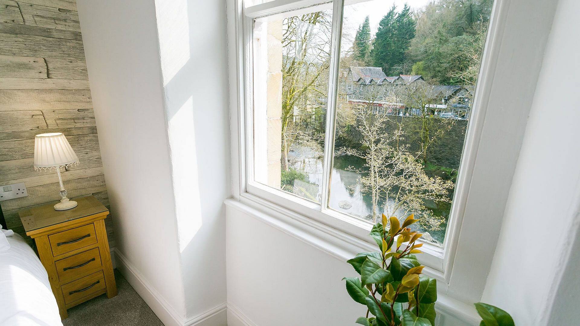 Bryn Afon Betws Y Coed Snowdonia bedroom window view 1920x1080