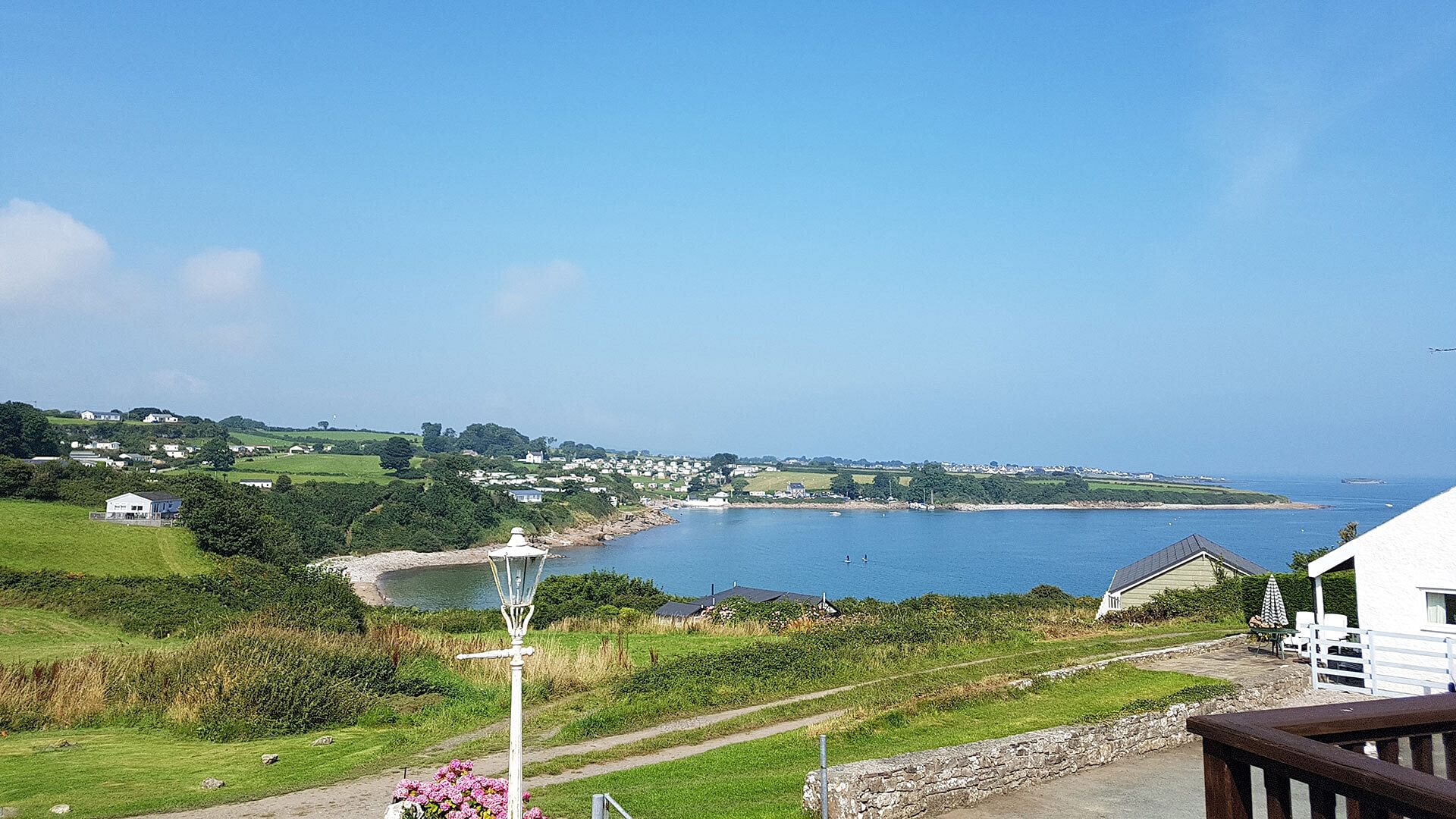 Dinas Cottage Benllech Anglesey view of beach 1920x1080