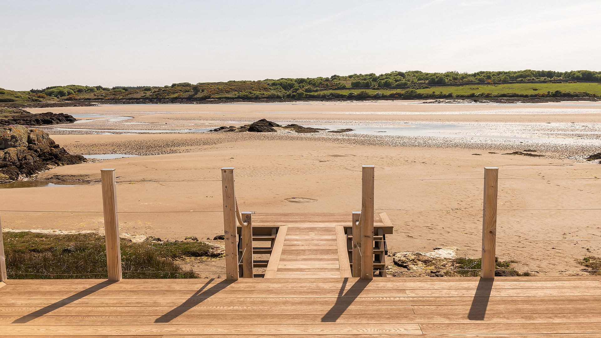 House on the beach Ty Gwyn Cymyran Anglesey LL65 3 LE jetty out 1920x1080 Copy