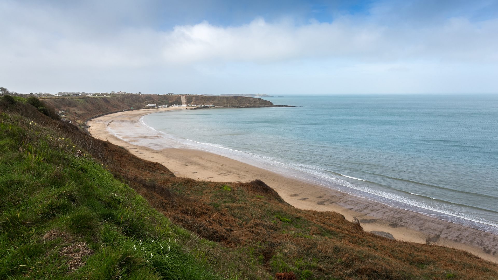 Hen Bost Nefyn Gwynedd headland sea 1920x1080