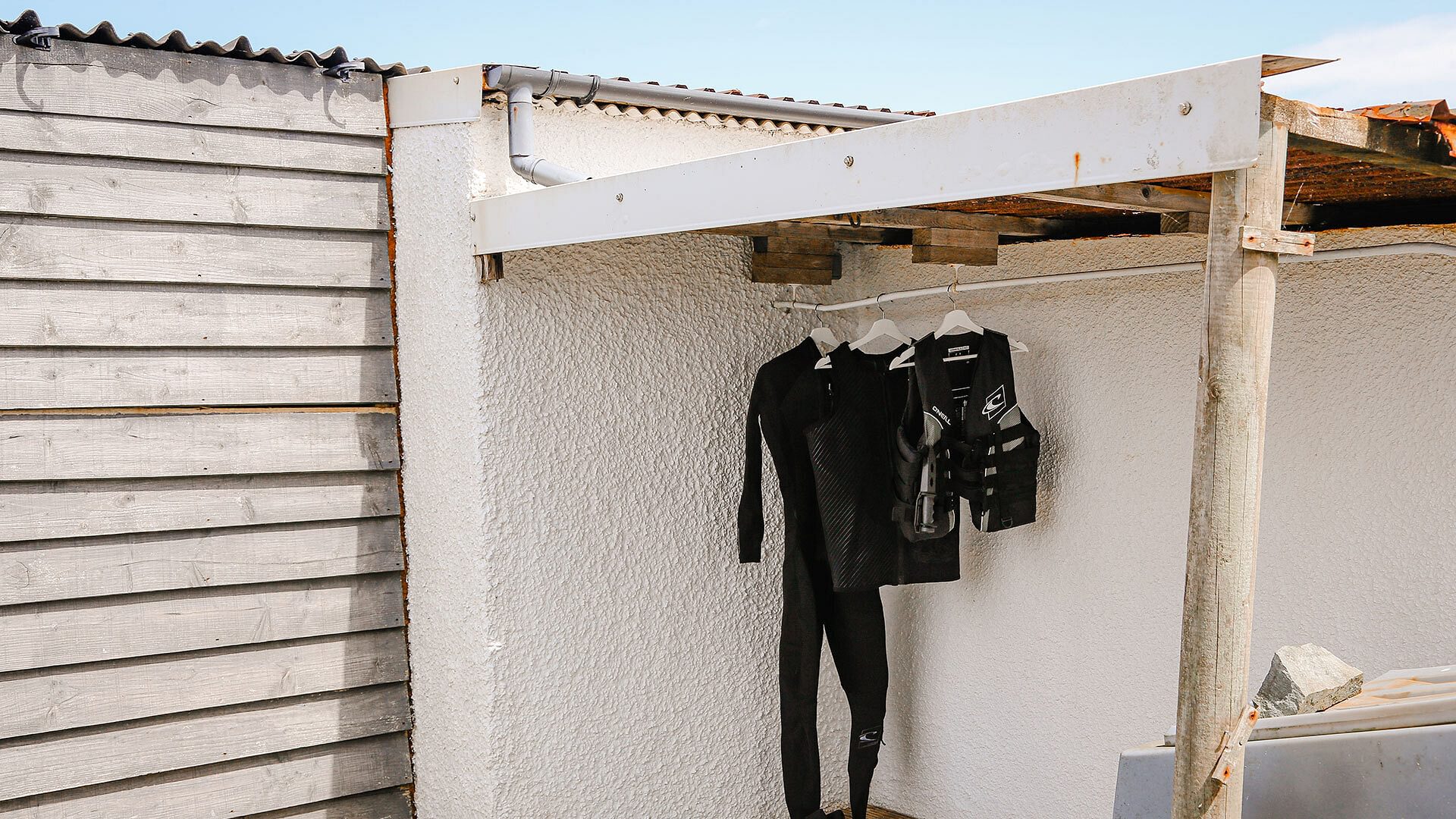 Hen Cymyran Valley Anglesey wet suit hanging 1920x1080