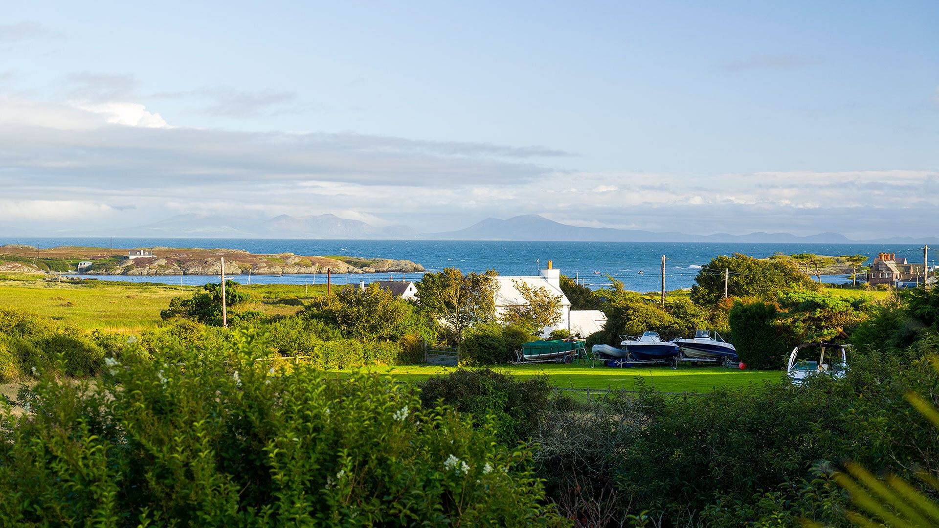 Llain y Brenin Rhoscolyn Anglesey view from house 1920x1080