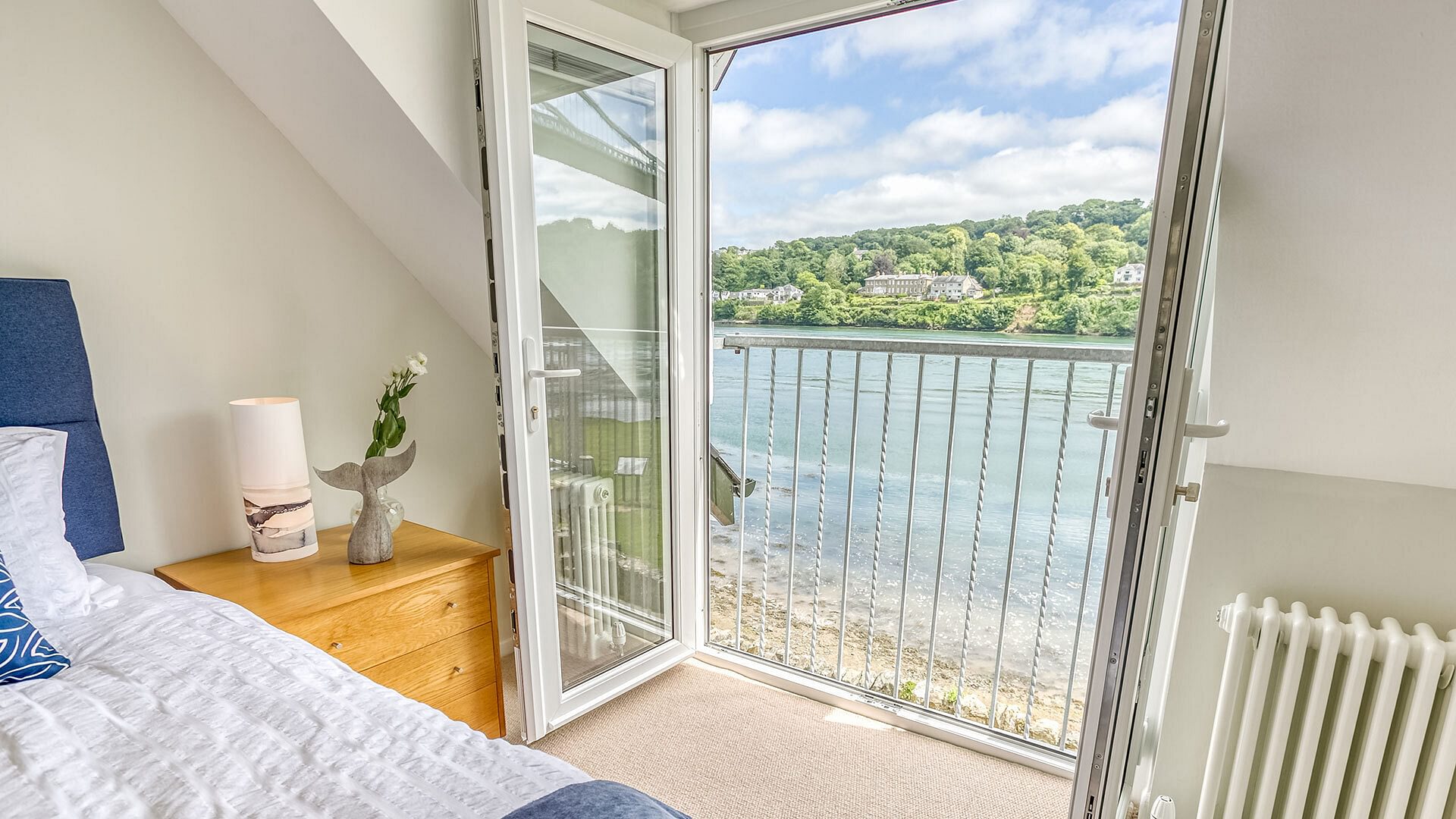 Noddfa Menai Bridge Anglesey bedroom view 1920x1080