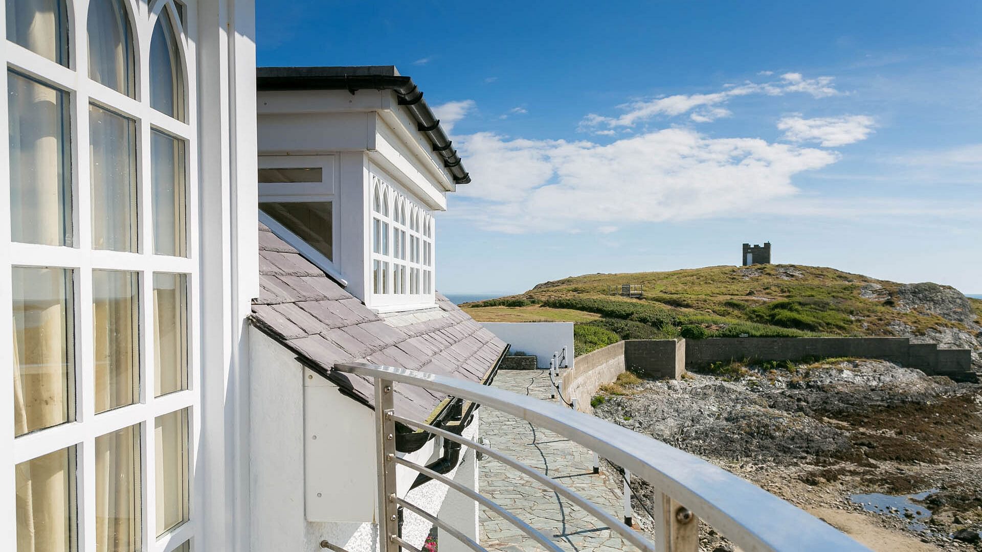 Pen Y Graig Rhoscolyn Anglesey house view to folly 1920x1080