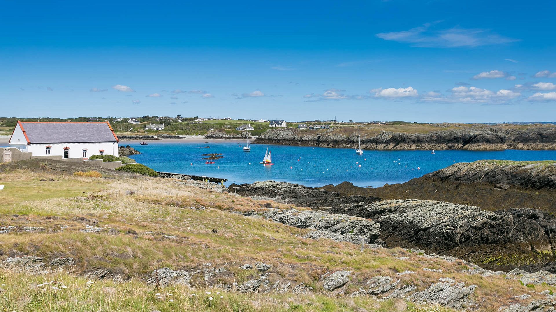 Pen Y Graig Rhoscolyn Anglesey view to borthwen beach 1920x1080