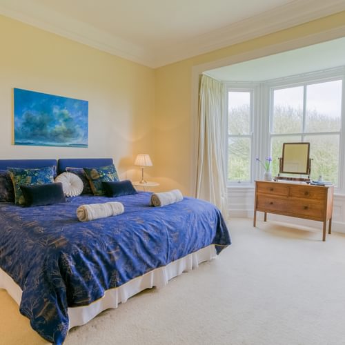 Penrhyn Halen Bodorgan Anglesey LL62 5 LS blue bedroom 1920x1080