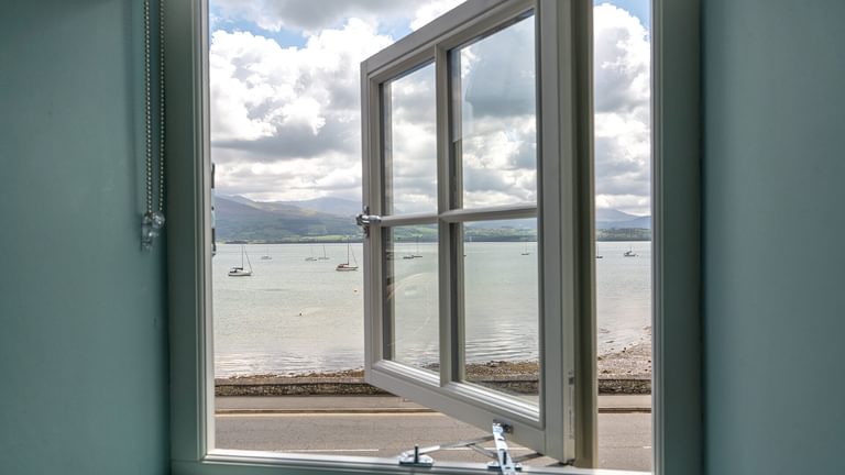 Pilot House Beaumaris Anglesey bedroom sea view 2 1920x1080