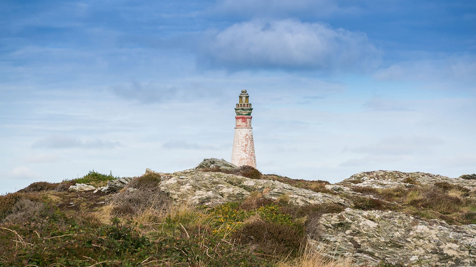 Plas Esgob Rhoscolyn Anglesey garden lighthouse 1920x1080