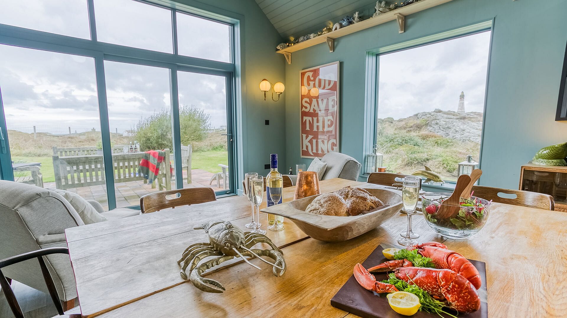 Plas Esgob Rhoscolyn Anglesey dining kitchen 8 1920x1080