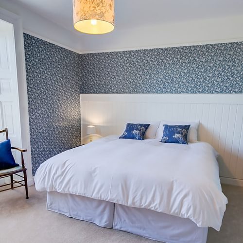 Plas Cichle Beaumaris Anglesey blue Super King bedroom 1920x1080