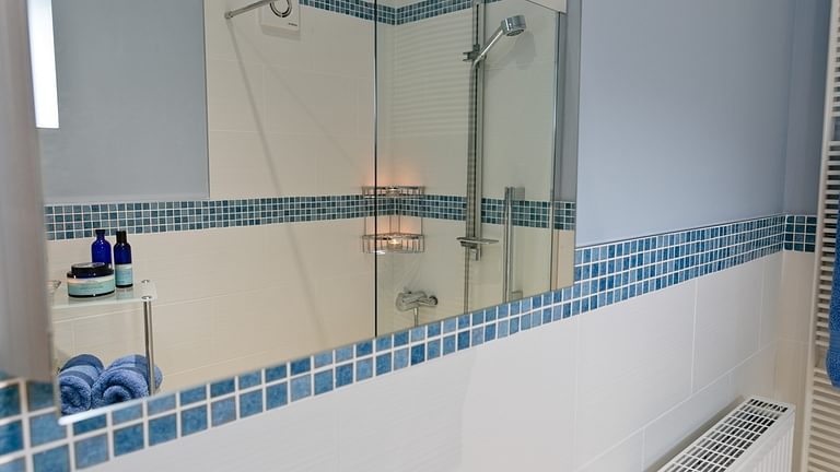 Wet room at Afon Menai Brynscincyn Anglesey LL65 6 NX Boltholes and Hideaways