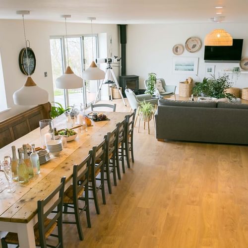 Tan Y Fron Red Wharf Bay Anglesey kitchen dining living area 1920x1080
