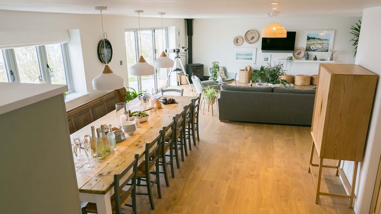 Tan Y Fron Red Wharf Bay Anglesey kitchen dining living area 1920x1080