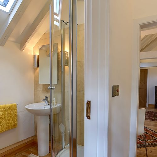 The Stable Loft Llanfaethlu Anglesey bathroom living area 1920x1080