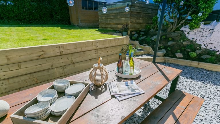 Treforris Rhosneigr Anglesey back garden table 1920x1080